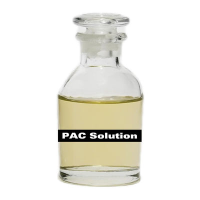 PAX18 محلول کلرید پلی آلومینیوم مواد شیمیایی تصفیه آب کارخانه Pac مایع زرد روشن CAS 1327 41 9