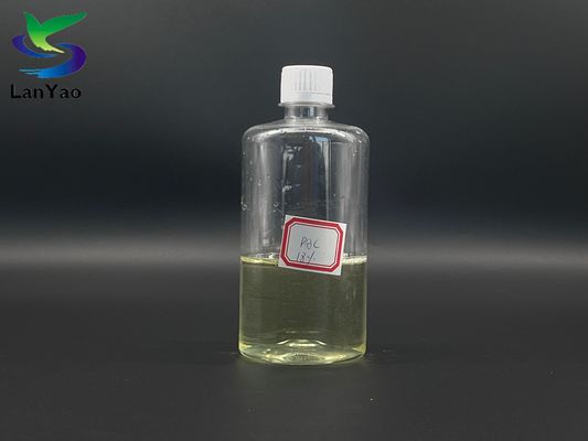 پاکسازی آب شفاف زرد رنگ PAC مایع شده با محتوای 10-18٪ برای حذف موثر COD BOD