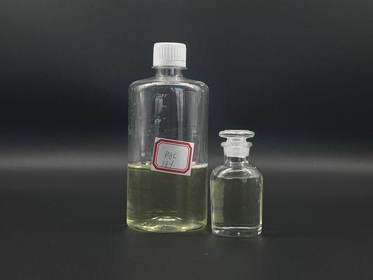 پاکسازی آب شفاف زرد رنگ PAC مایع شده با محتوای 10-18٪ برای حذف موثر COD BOD